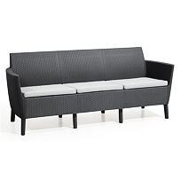 Salemo 3 seater Sofa - grafit KETER 244100