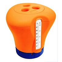 Pływak na chlor z termometrem – kolor pomarańczowy (Marimex 109640051)
