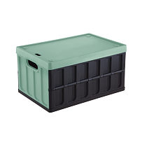Pudełko składane 46 l z pokrywą czarne/zielone TONTARELLI 8034118814
