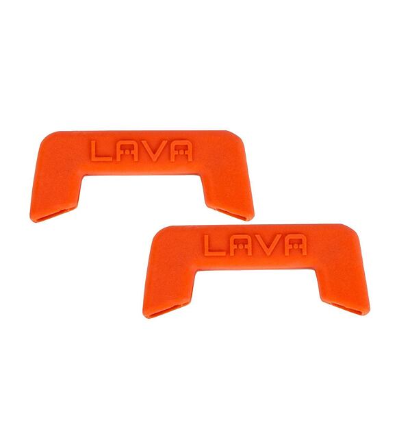 Pomarańczowe silikonowe uchwyty LAVA Metal