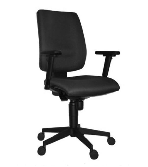 Krzesło biurowe 1380 FLUTE czarne z podłokietnikami ARO8 Antares