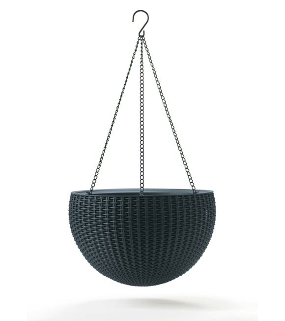 Doniczka Hanging Sphere 35 x 35 x 22 cm antracyt KETER 229545