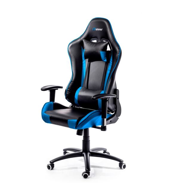 Krzesło biurowe RUNNER - niebieskie