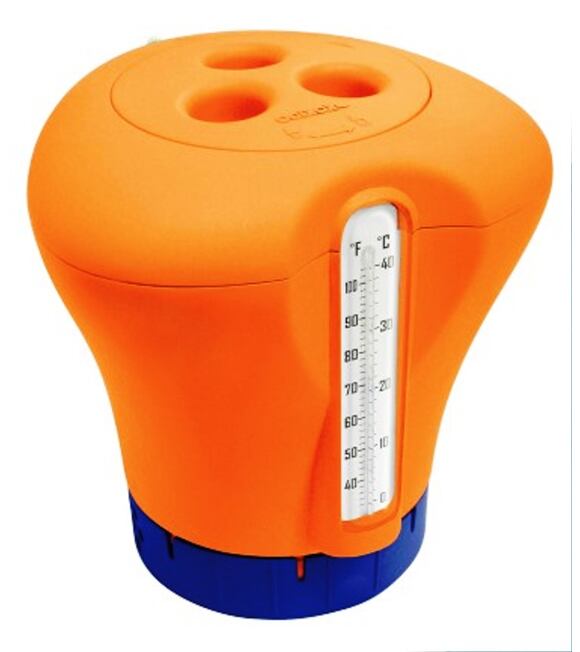 Pływak na chlor z termometrem – kolor pomarańczowy (Marimex 109640051)