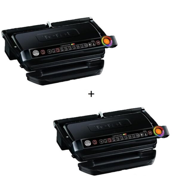 Optigrill+ elektryczny grill kontaktowy XL inox black TEFAL GC722834 - 2 szt