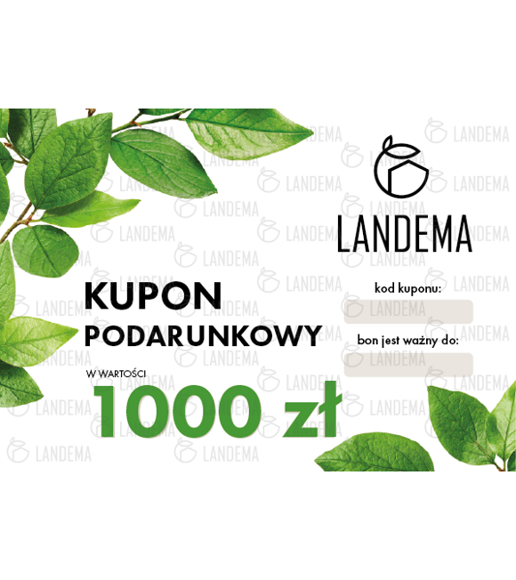 Elektroniczny bon podarunkowy 1000 PLN