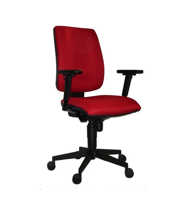 Krzesło biurowe 1380 FLUTE czerwone z podłokietnikami ARO8 Antares