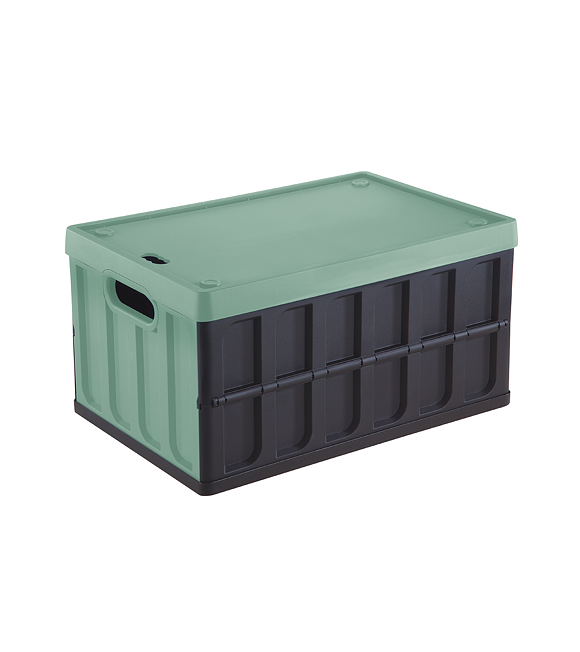 Pudełko składane 46 l z pokrywą czarne/zielone TONTARELLI 8034118814