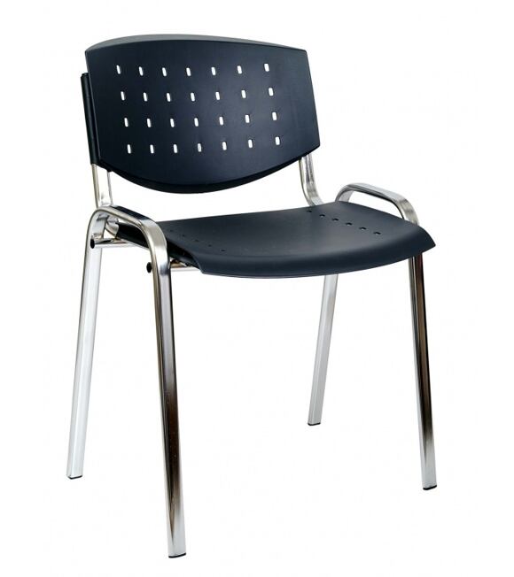 Krzesło konferencyjne -  czarne TAURUS PC LAYER Antares