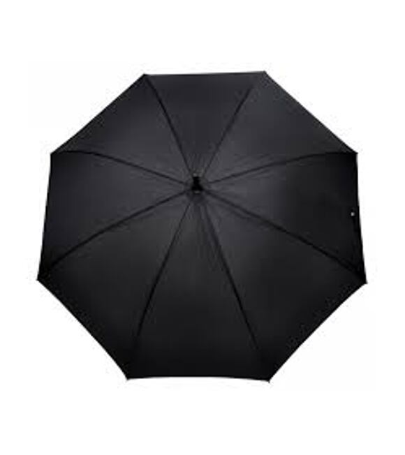 Długi, czarny parasol manualny Natural London Doppler 74166