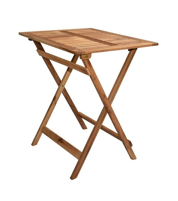 EMA Stół ogrodowy 65 x 55 cm - drewniany, składany T220R