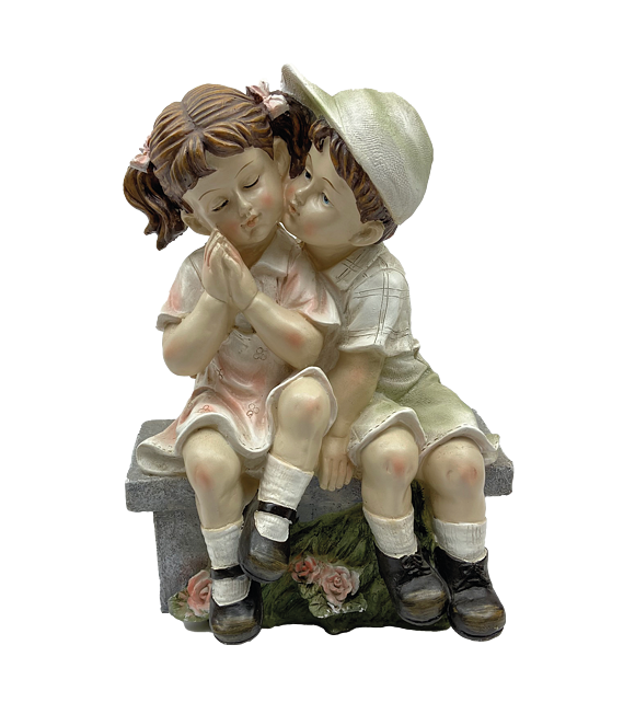 Dziewczyna + chłopak na ławce 35 x 27 cm Prodex A00342