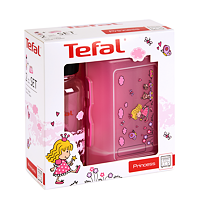 KIDS zestaw plastikowe pudełko + butelka tritan 0,4 L – księżniczka TEFAL K3169114