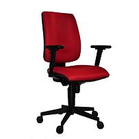 Krzesło biurowe 1380 FLUTE czerwone z podłokietnikami ARO8 Antares