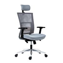 Krzesło biurowe NEXT PDH ALU szare Antares Z92900020