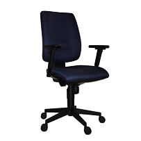Krzesło biurowe 1380 FLUTE niebieskie z podłokietnikami ARO8 Antares