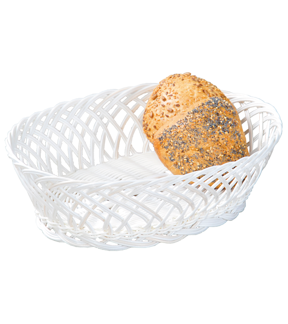 Koszyk na chleb i owoce, 23,5 x 8,5 x 31 cm, biały KESPER 19880