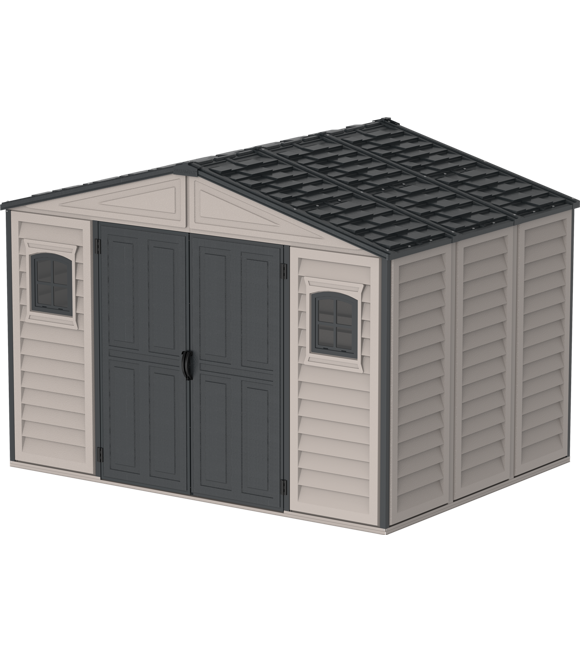 Domek ogrodowy WoodBridge Plus II antracyt 8 m² - Duramax (model 20225 - 10,5x8´)