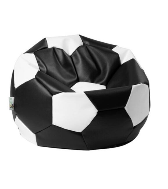 Pufa EUROBALL BIG XL czarno-biała Antares