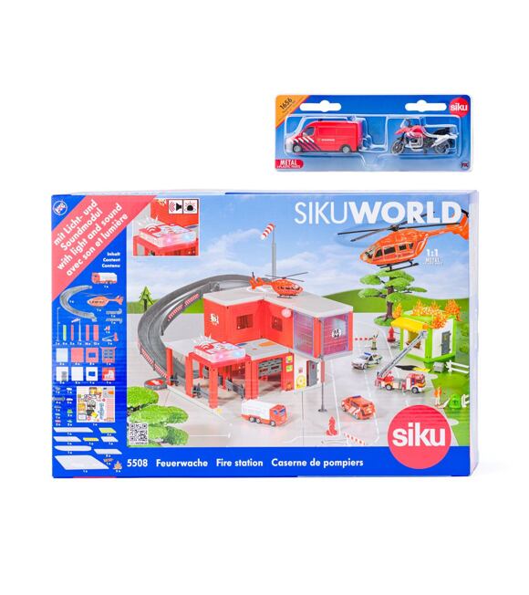 SIKU World - remiza strażacka z wozem strażackim 55081656