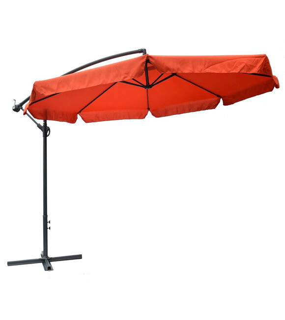 Exclusive Nieprzemakalny parasol słoneczny boczny o 300 cm - terracota 90/114