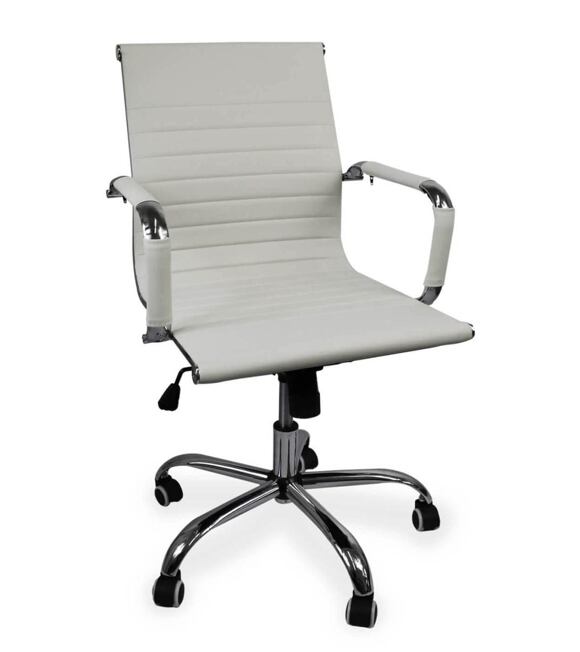 Fotel biurowy Deluxe PLUS biały