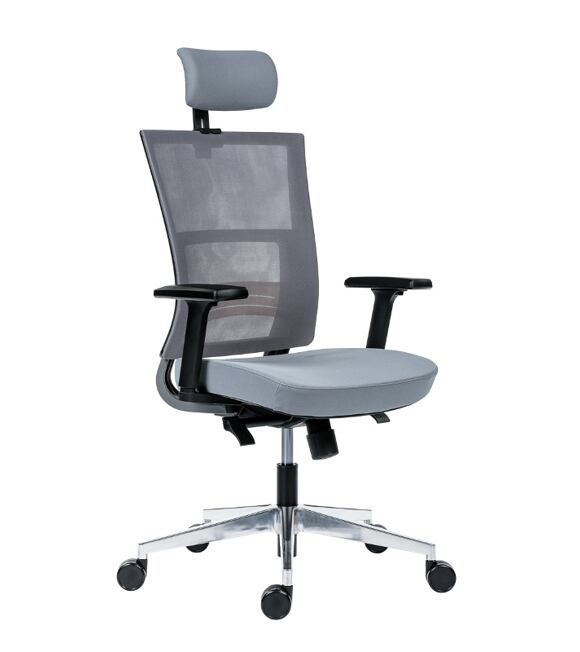 Krzesło biurowe NEXT PDH ALU szare Antares Z92900020