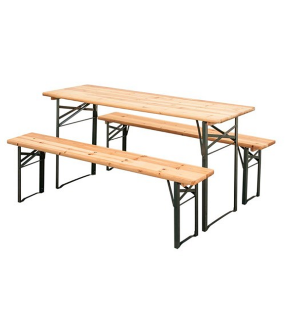 Zestaw ogrodowy stół i 2 ławki, 200 cm - 50XGDJ8614-200