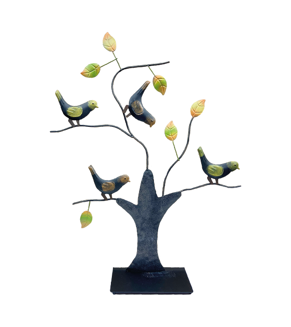 Drzewo z ptakami metalowe duże 57 x 45 cm Prodex A00652