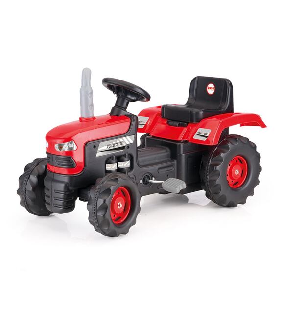 Duży traktor na pedały, czerwony Dolu 10878050