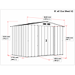 Domek ogrodowy Duramax TITAN ECO 4,7 m2 + profile podłogowe Duramax 61161 + 57102