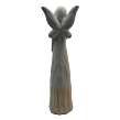 Anioł ceramiczny drewniany 40 cm Prodex 2405